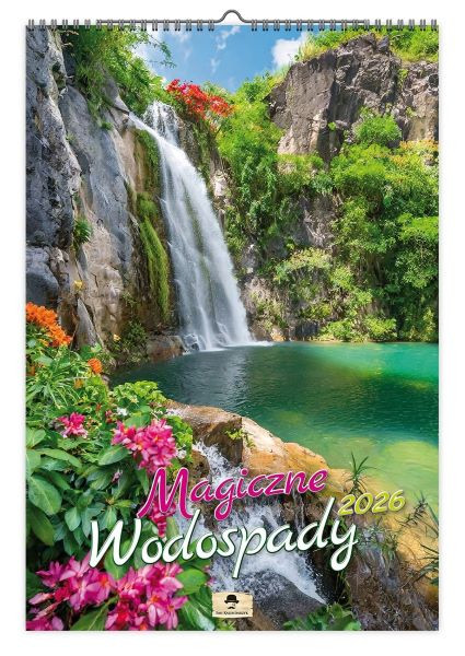 Kalendarz A3 VD.13 Magiczne wodospady Pan Kalendarzyk